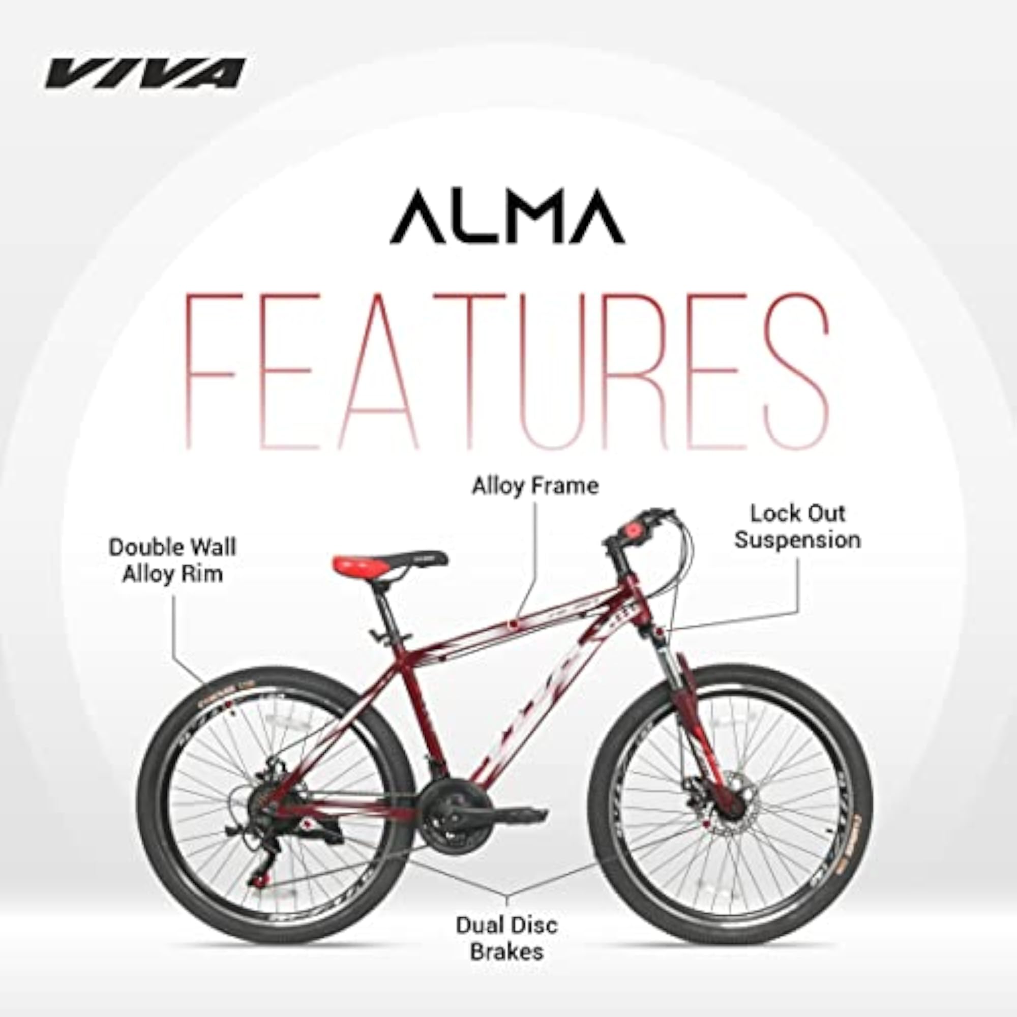 ALMA 29 Inch Multispeed MTB Mountain Cycle